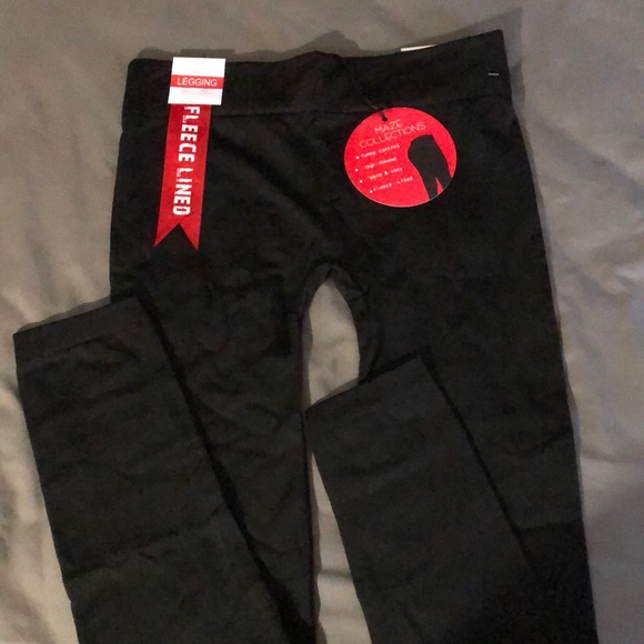 Pants - NWT Maze Collections Fleeced-Lined Tummy Control High-Waisted Cozy Leggings L/XL